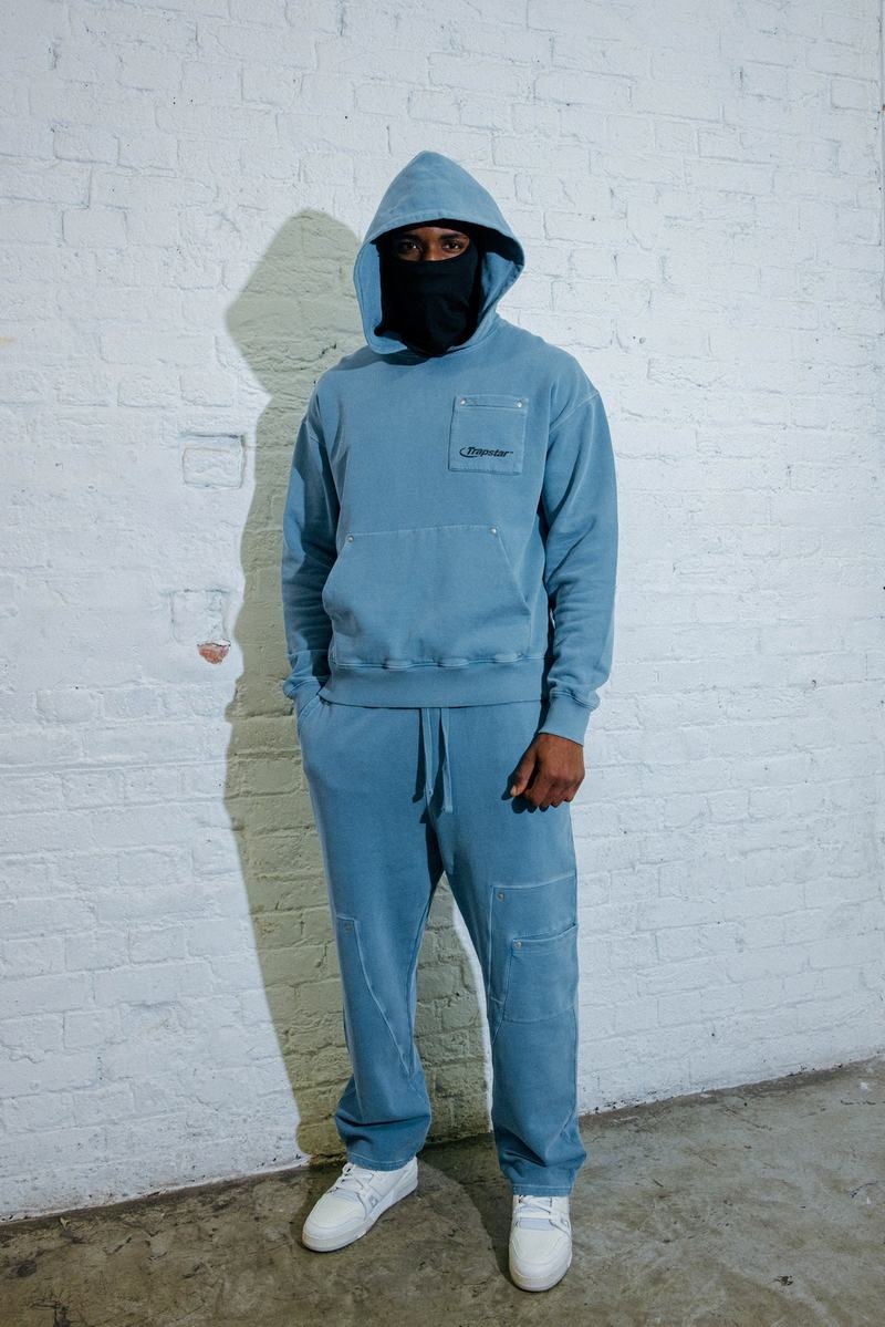 Blue Trapstar Hyperdrive Rivet Men's Tracksuits | CKDXLS-983