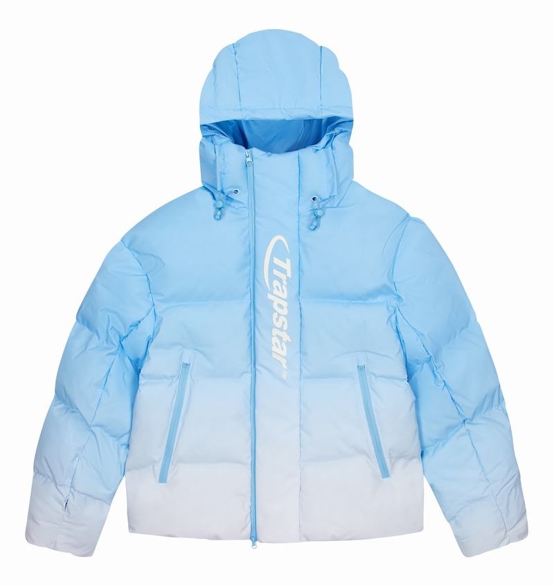 Blue Trapstar Hyperdrive Technical Puffer Men's Jackets | EHGCIN-769