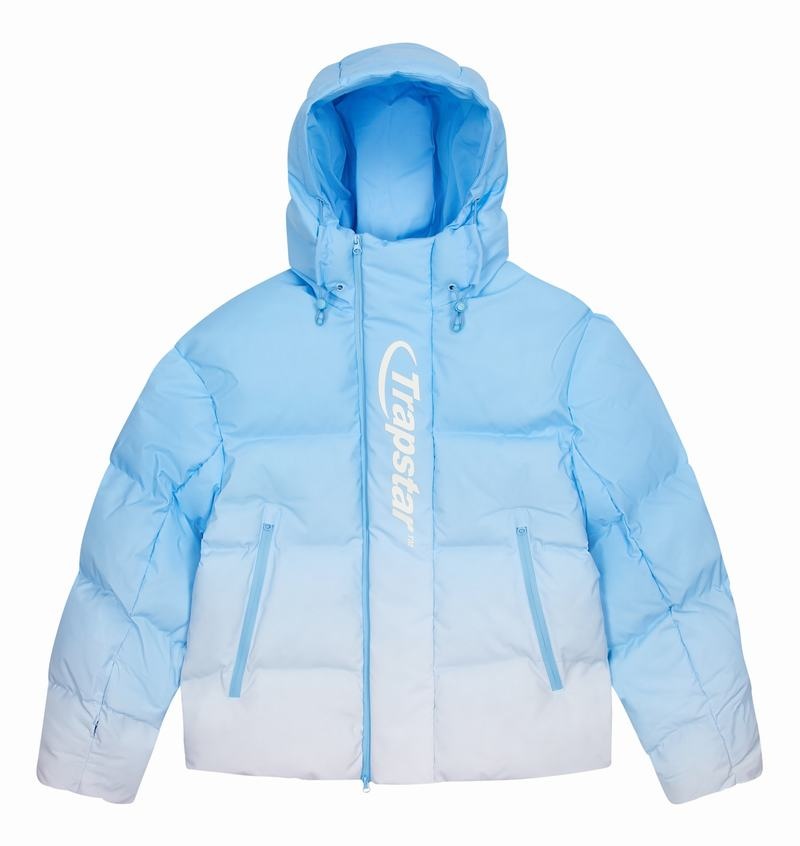 Blue Trapstar Hyperdrive Technical Puffer Men's Jackets | EHGCIN-769