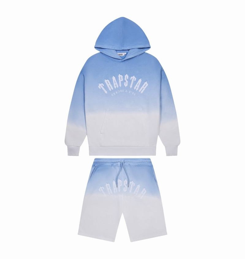 Blue Trapstar Irongate Arch Chenille Hoodie Men\'s Tracksuits | OTIGLH-078