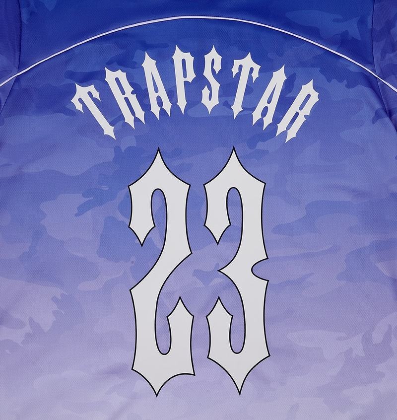 Blue Trapstar Irongate Football Jersey Men's T Shirts | GAVBCR-507