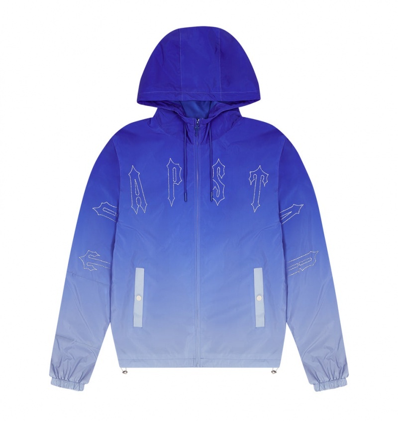 Blue Trapstar Irongate Windbreaker Men\'s Jackets | AXHLND-567