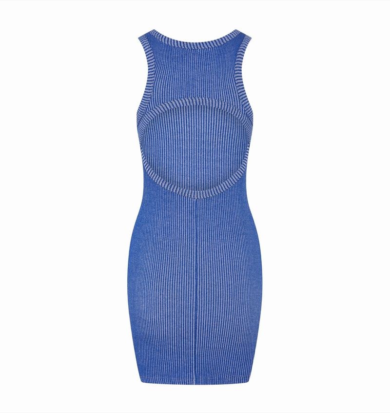 Blue Trapstar Two Tone Hyperdrive Women's Dress | HCLFKY-869