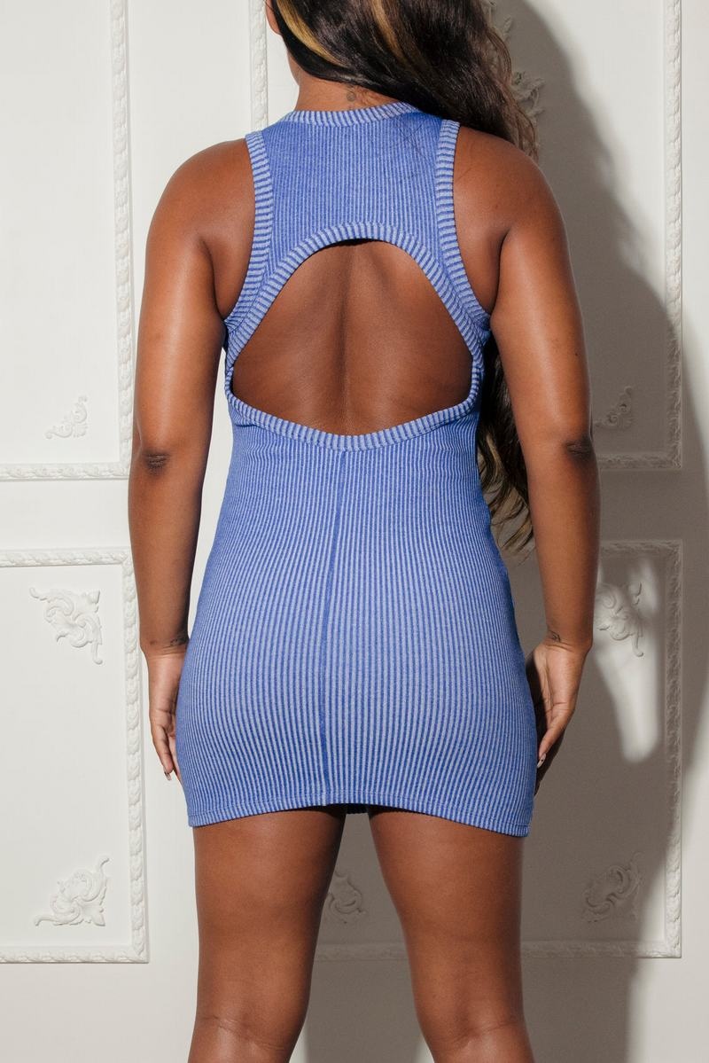 Blue Trapstar Two Tone Hyperdrive Women's Dress | HCLFKY-869