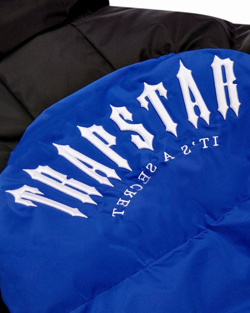 Blue / Black Trapstar Irongate Arch Puffer AW23 Men's Jackets | CVFIBJ-083