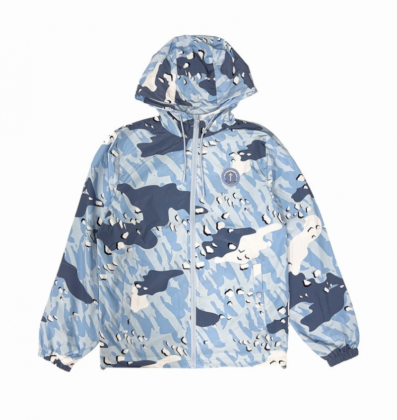 Blue / Camo Trapstar Decoded Camo Men's Jackets | LUANBK-953