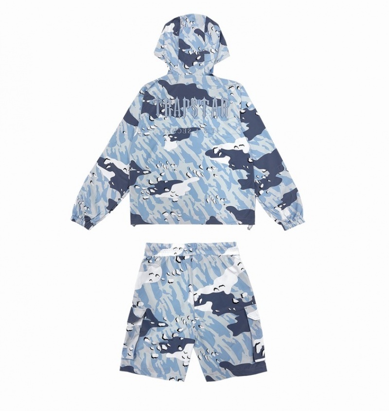 Blue / Camo Trapstar Decoded Camo Men's Jackets | LUANBK-953