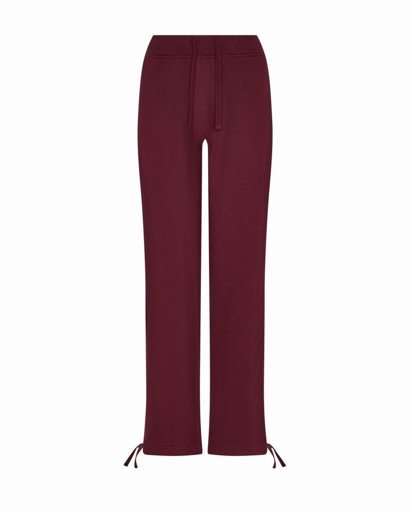 Burgundy Trapstar Mesh Irongate Arch Joggers Women's Tracksuits | MEKGRF-058