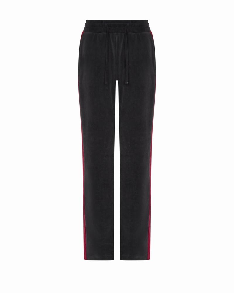 Burgundy Trapstar TS-Star Velour Track Women's Pants | EXJVMU-613