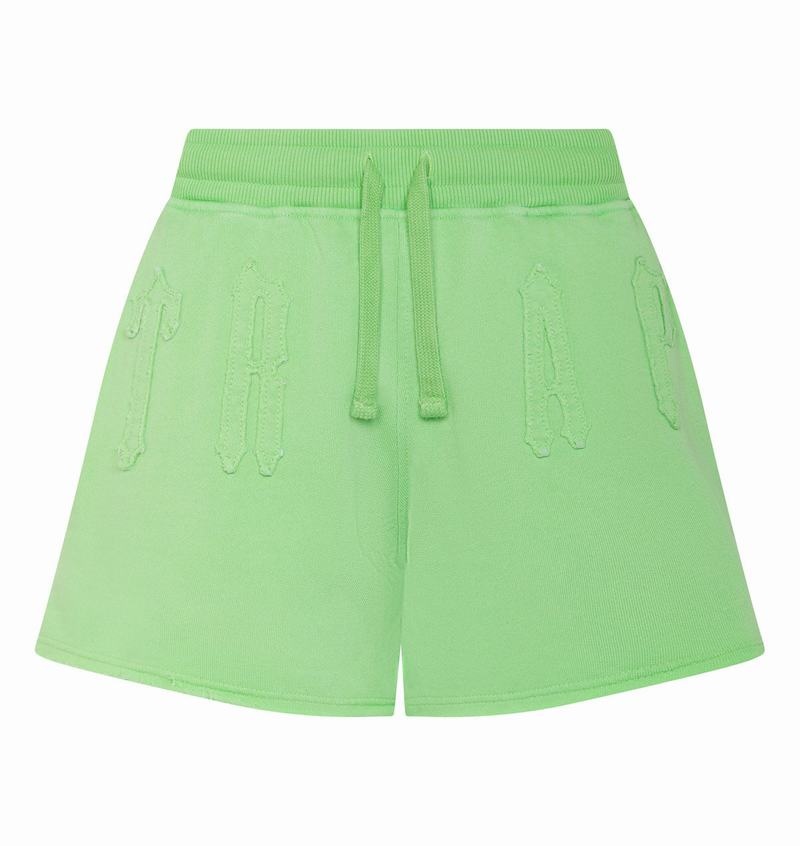 Green Trapstar Irongate Arch Applique Women\'s Shorts | VJHYTM-132