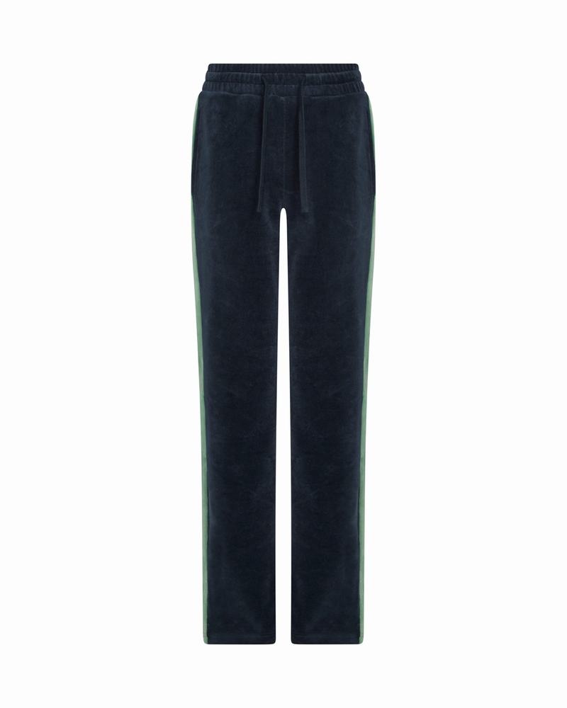 Green Trapstar TS-Star Velour Women's Pants | KRTGQP-751