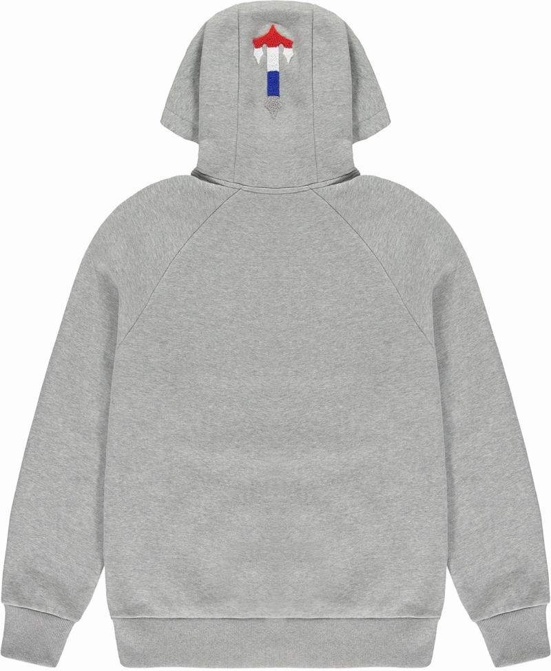 Grey Trapstar Chenille Decoded 2.0 Hoodie Men's Tracksuits | MASXJH-169