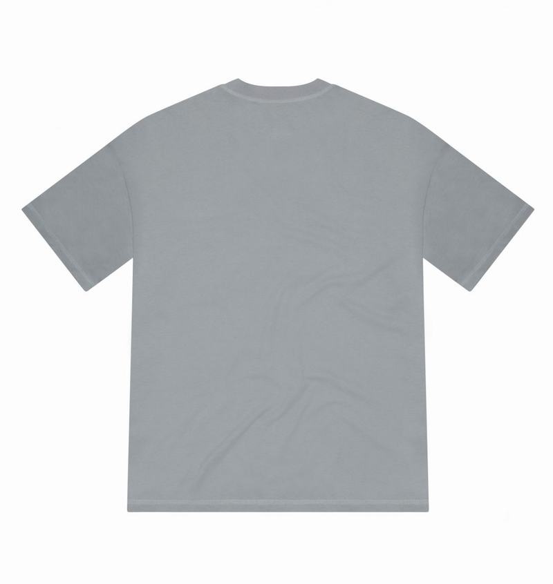 Grey Trapstar Hyperdrive Reinforced Rivet Men's T Shirts | ROHWMU-143