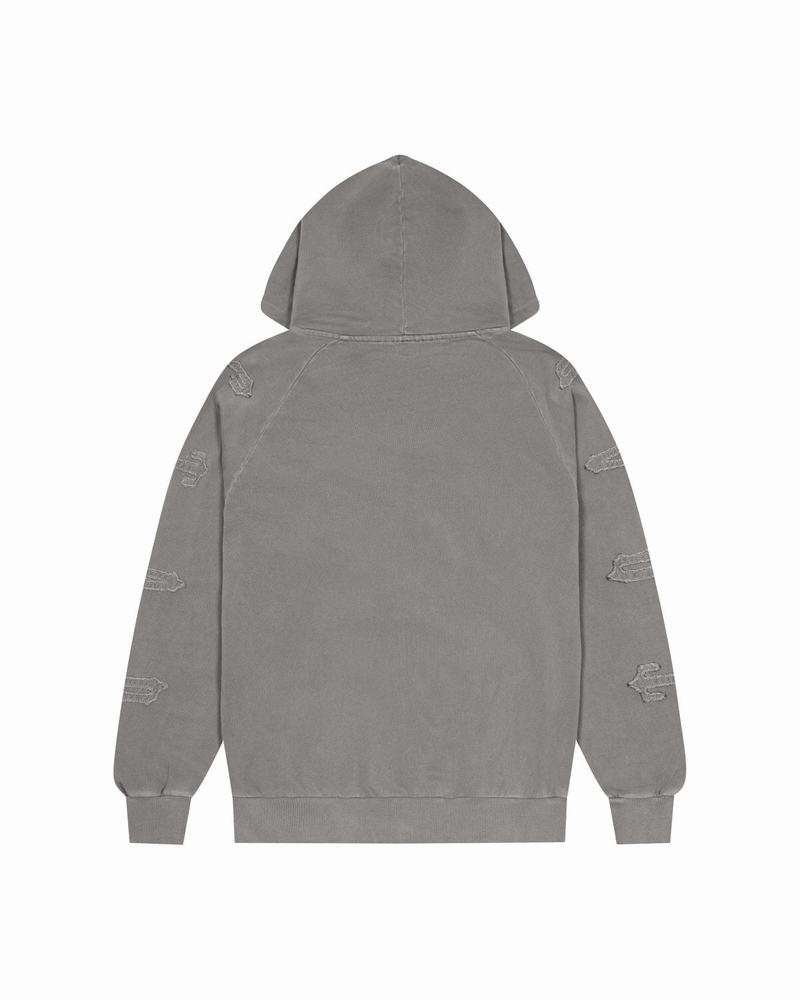 Grey Trapstar Irongate Patchwork Zip Hoodie Men's Tracksuits | RDAKBJ-870