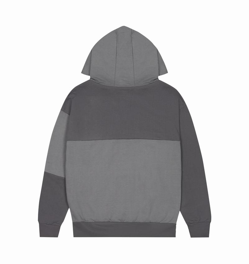 Grey Trapstar x Iceberg Deconstructed Two Logo Men's Hoodie | IOJGAY-604