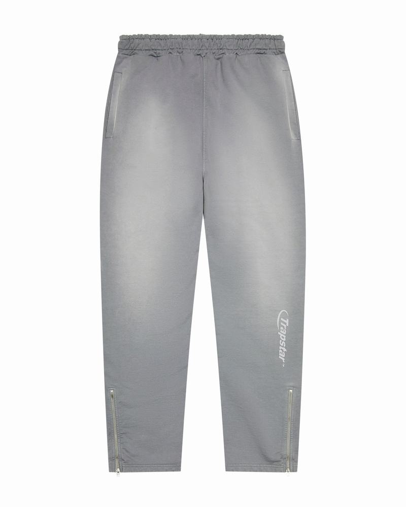 Grey / Cream Trapstar Hyperdrive Spray Joggers Men\'s Pants | CTMHGJ-613