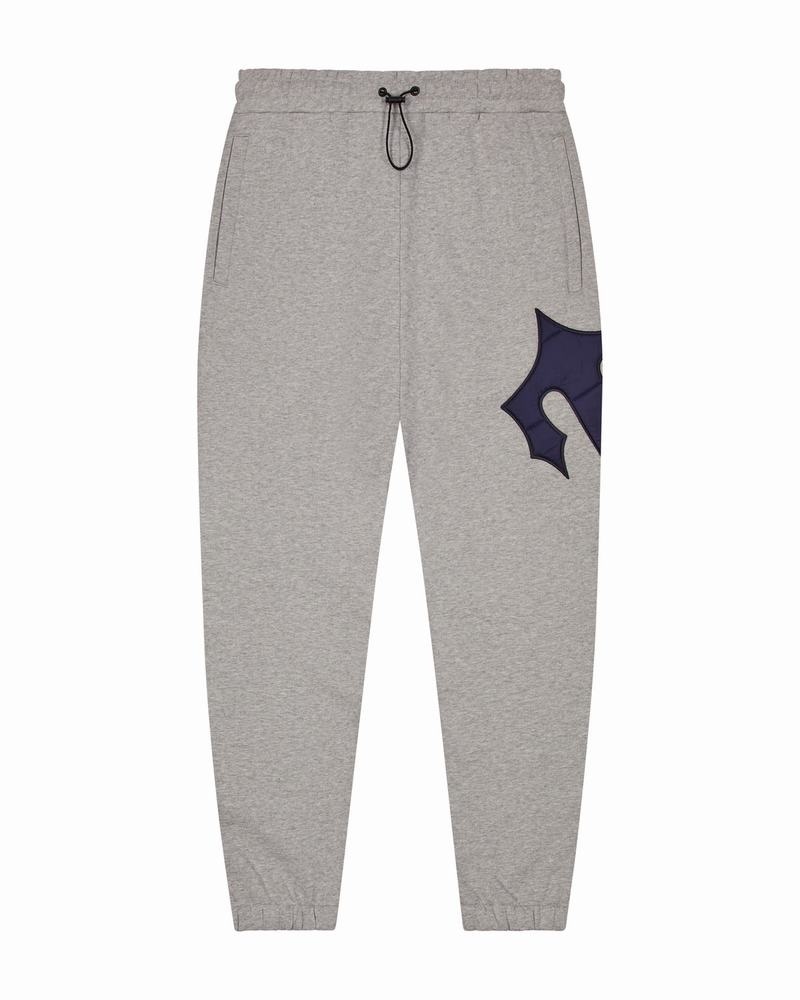 Grey / Navy Trapstar Irongate T Hood Men's Tracksuits | TSKCUR-641