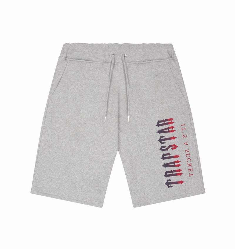 Grey / Red Trapstar Oversized Decoded Shorts Men\'s Sets | TDXGBP-284