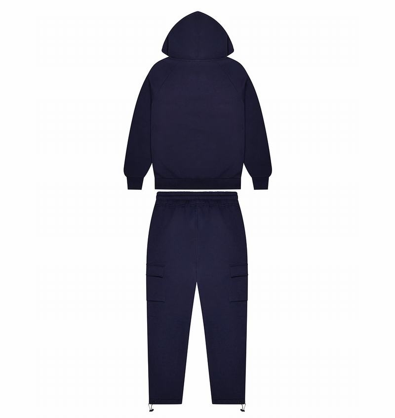 Navy Trapstar Irongate T Trap Fleece Men's Tracksuits | MZVDGC-394