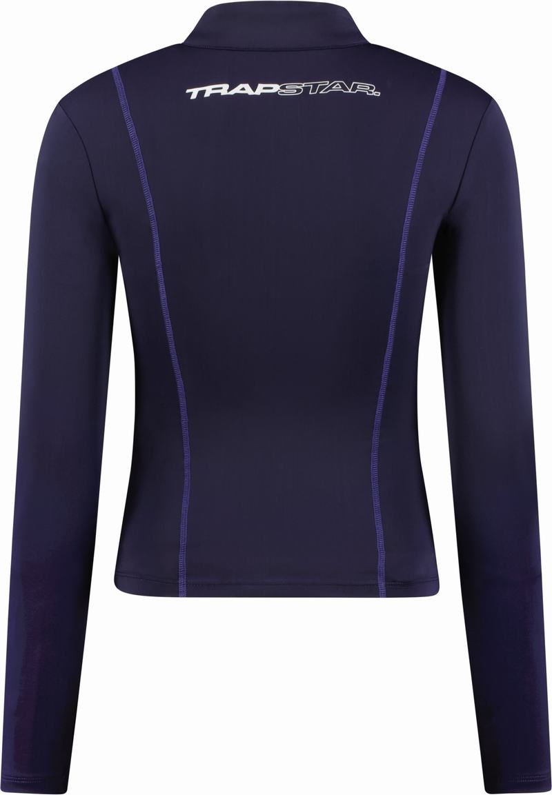 Purple Trapstar TS-Star Zip Women's Tops | YWUNAM-249