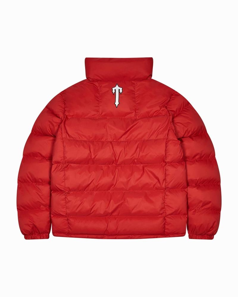 Red Trapstar It’s a Secret Puffer Men's Jackets | JKASVY-678