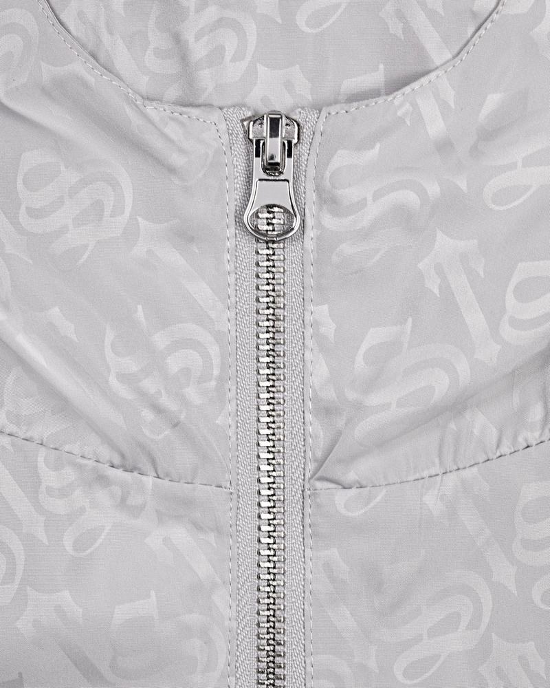 Silver Trapstar Monogram Windbreaker Women's Jackets | OMSHYI-054