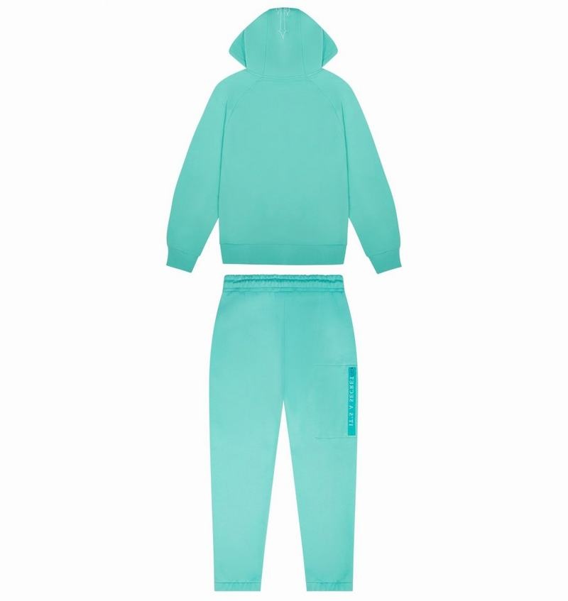 Turquoise Trapstar Chenille Decoded 2.0 Hoodie Men's Tracksuits | MEHVAJ-089