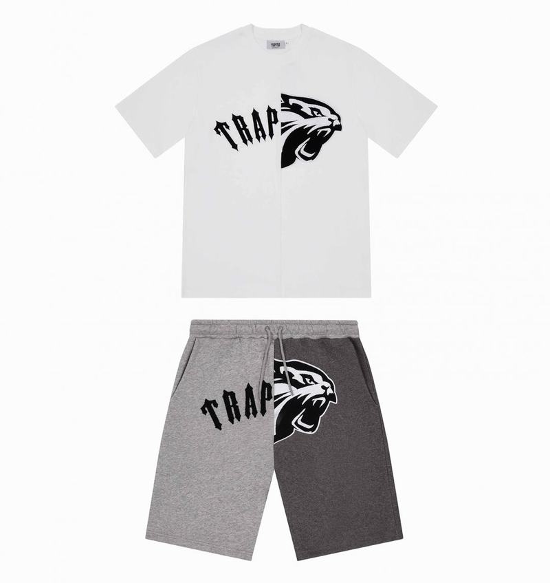 White Trapstar Arch Shooters Shorts Men\'s Sets | DAFUTZ-015