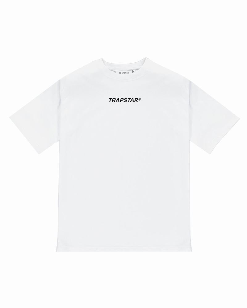 White Trapstar Global Distribution Tee Men's T Shirts | MTPGVS-134