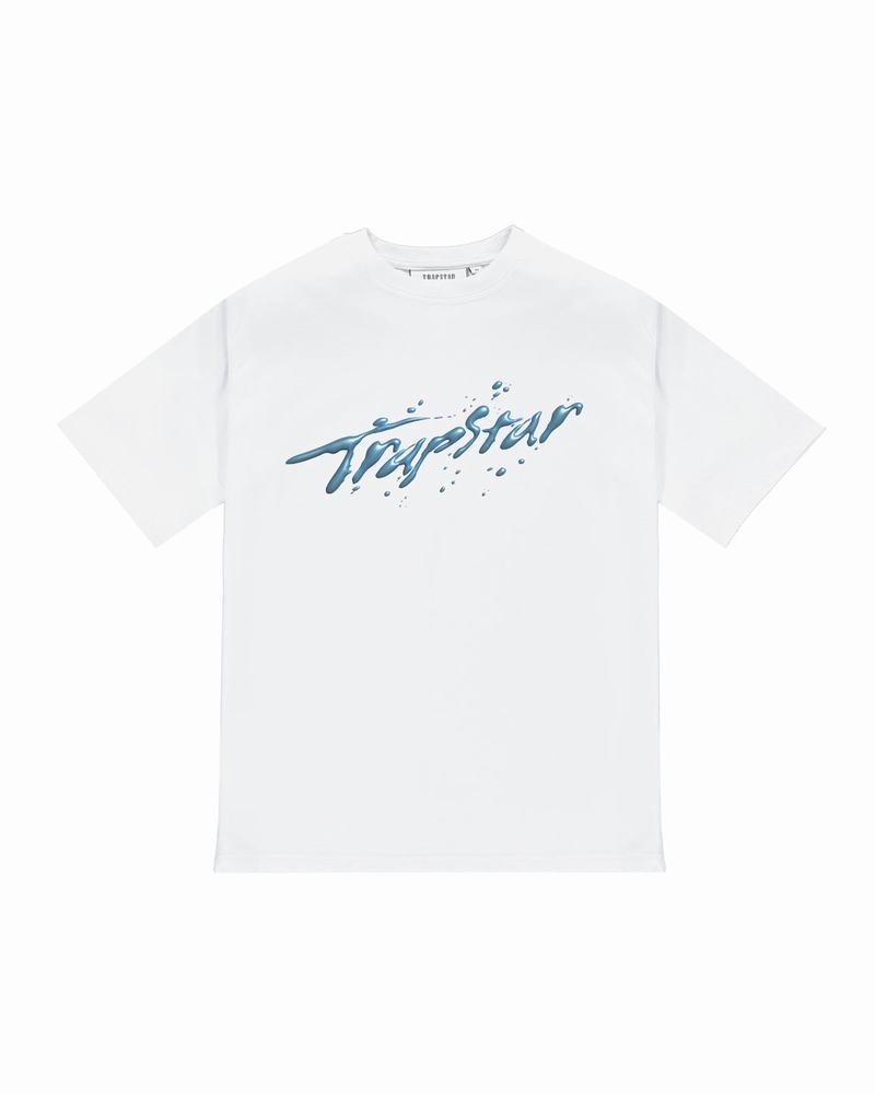 White Trapstar H2O Tee Men\'s T Shirts | NWOTBR-935