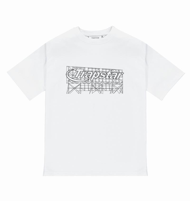 White Trapstar Hyperdrive DIY Tee Men's T Shirts | XLBYDG-125