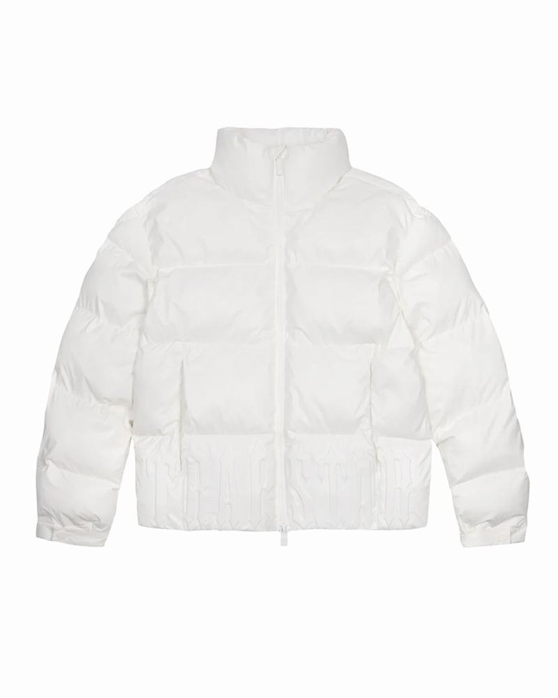 White Trapstar Irongate Embossed Puffer Men\'s Jackets | JEGKZC-697