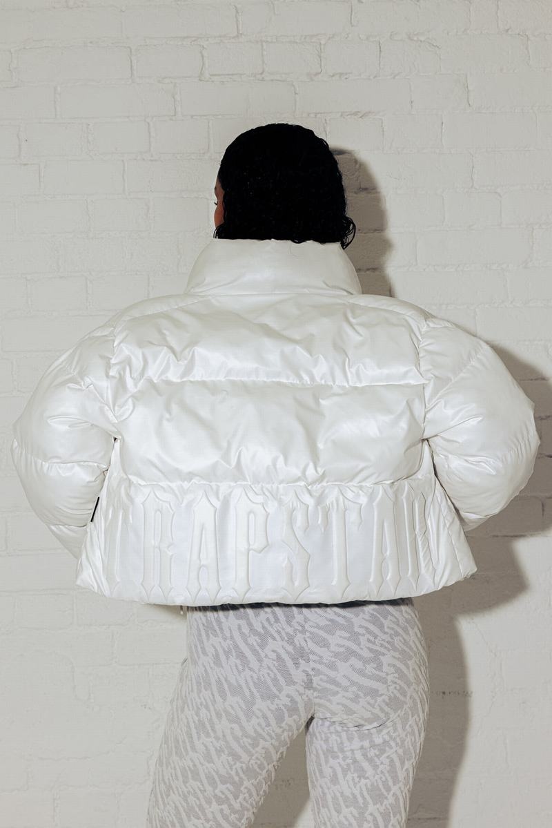 White Trapstar Irongate Embossed Puffer Women's Jackets | STGIWA-056