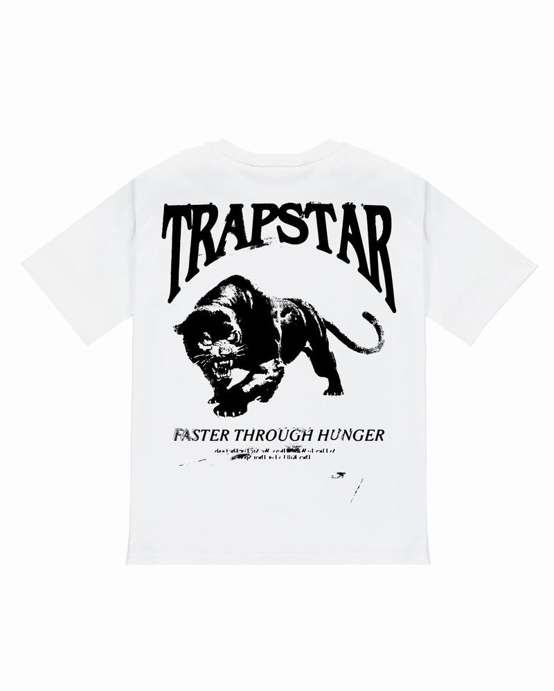 White Trapstar Panthera Tee Men\'s T Shirts | BCIFZP-208